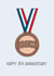 Funny Bronze Medal Anniversary Card - 8 Years - Happy 8th Anniversary created by Creaternet