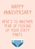 Dirty pants, anniversary card created by Jazzie Designs
