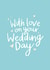 Cute Wedding Card For Couple - With Love On Your Wedding Day created by Fliss Muir