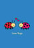 Love bugs - Ladybird cute card created by Emelia Brooks