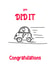 Driving Test Passed Exam Card created by It's A Sign Of The Time