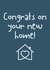 New Home Card - Congrats on your new home! created by A Bee's Designs