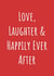 Anniversary/Wedding Card - Love, Laughter & Happily Ever After created by A Bee's Designs