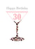 Happy 30th Martini Greeting Card created by Buttongirl Designs