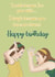 Funny sister happy birthday card created by Annie