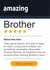 Funny 5 Star Brother Birthday Card - Prime Grade A Amazing Brother, Amazon Love created by Rosewood Design