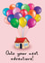 Fun Balloon Adventure New Home Card - House - Balloons - Onto Your Next Adventure created by Amy Florence Design
