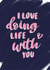 Romantic I love doing life with you anniversary card created by JH DSNR