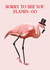 Flamingo leaving card created by Beth Wake