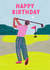 Golfer birthday card created by Catalina Williams