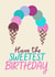 Ice Cream Sweetest Birthday Card created by Catalina Williams