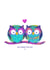 Owl always love you, Anniversary Card created by JMK Illustration