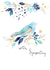 Sympathy Blue Bird Card created by SABIVO Design by Sabina