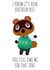 Funny Animal Crossing Birthday Card created by Moonshine Design