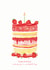 Classic Birthday Card - Cake - Strawberries created by Pink Pen Studio