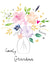 Classic Birthday Card - For Grandma - Flowers created by SABIVO Design by Sabina