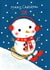 Sledging Snowman created by Lindsay loves to draw