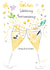 Pretty Prosecco Wedding Anniversary Card - 50 Years - Golden Wedding Anniversary created by SABIVO Design by Sabina