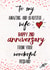 Amazing Wife Happy 2nd Anniversary from your wonderful husband created by Kerrylovescards
