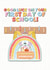 FIRST DAY OF SCHOOL, Good Luck Card created by Athelea Grey