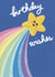 Rainbow shooting star birthday card created by Rainbow Craft Co