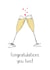 Congratulations You Two! Champagne and Love Hearts card created by Maddy Bennett