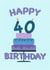 Happy 40th birthday created by Spring of colors