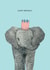 Elephant in a Party Hat Card created by Amelia Ilangaratne