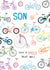 Son wheelie great day bicycle design created by Pencilface
