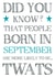 Funny, cheeky, naughty September birthday card for friend created by Hello Fridays Studio