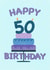 Happy 50th birthday cake created by Spring of colors