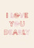 I Love You Dearly Card created by EilidhIllustrates