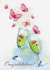 Bubbly Congratulations Card - Champagne watercolour card created by Sini Ezer