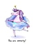 You are amazing, Unicorn Congratulations created by Ekaterina Goncharova