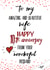 Cute Tin Typography Anniversary Card - 10 Years - To My Amazing And Beautiful Wife created by Kerrylovescards