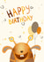 Happy monster birthday greetings created by Ekaterina Miheeva
