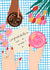 Congratulations Are In Order - Cocktail themed engagement card created by Emmy Lupin Studio 
