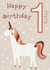 Unicorn First Birthday Card created by Catherine Bancroft