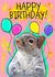 Graffiti birthday squirrel created by Wafflemamaart