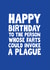 Invoke A Plague Farty Birthday Card created by The Sweary Card Co