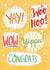 Yay, Woo Hoo, Congrats! created by Fox Card Co