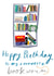 Bookworm Birthday Card created by Zoë Nash