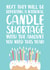 Funny Candle Shortage Birthday Card created by The Cake Thief