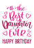 Best Daughter Ever Birthday with Hearts and Typography in Pink Tones created by Ness Nordberg