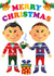Cute Guys Christmas Card created by Dean Morris Cards
