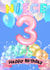 Niece- Happy Bubbly Balloon 3rd Birthday created by Kerrylovescards