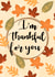 I’m thankful for you autumn leaves created by Spring of colors