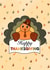 Happy thanksgiving turkey created by Spring of colors