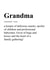 Definition of Grandma  1001 created by TwinFinDesigns