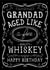 Grandad Jack Daniels Whiskey Birthday Card created by la la la Designs